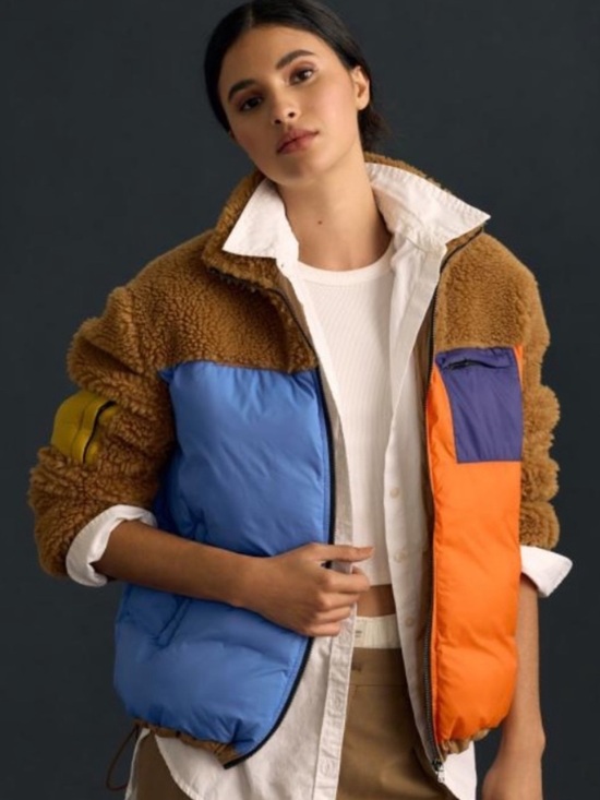 KULE Jackets & Blazers - KULE Krispie Colorblock Sherpa Jacket